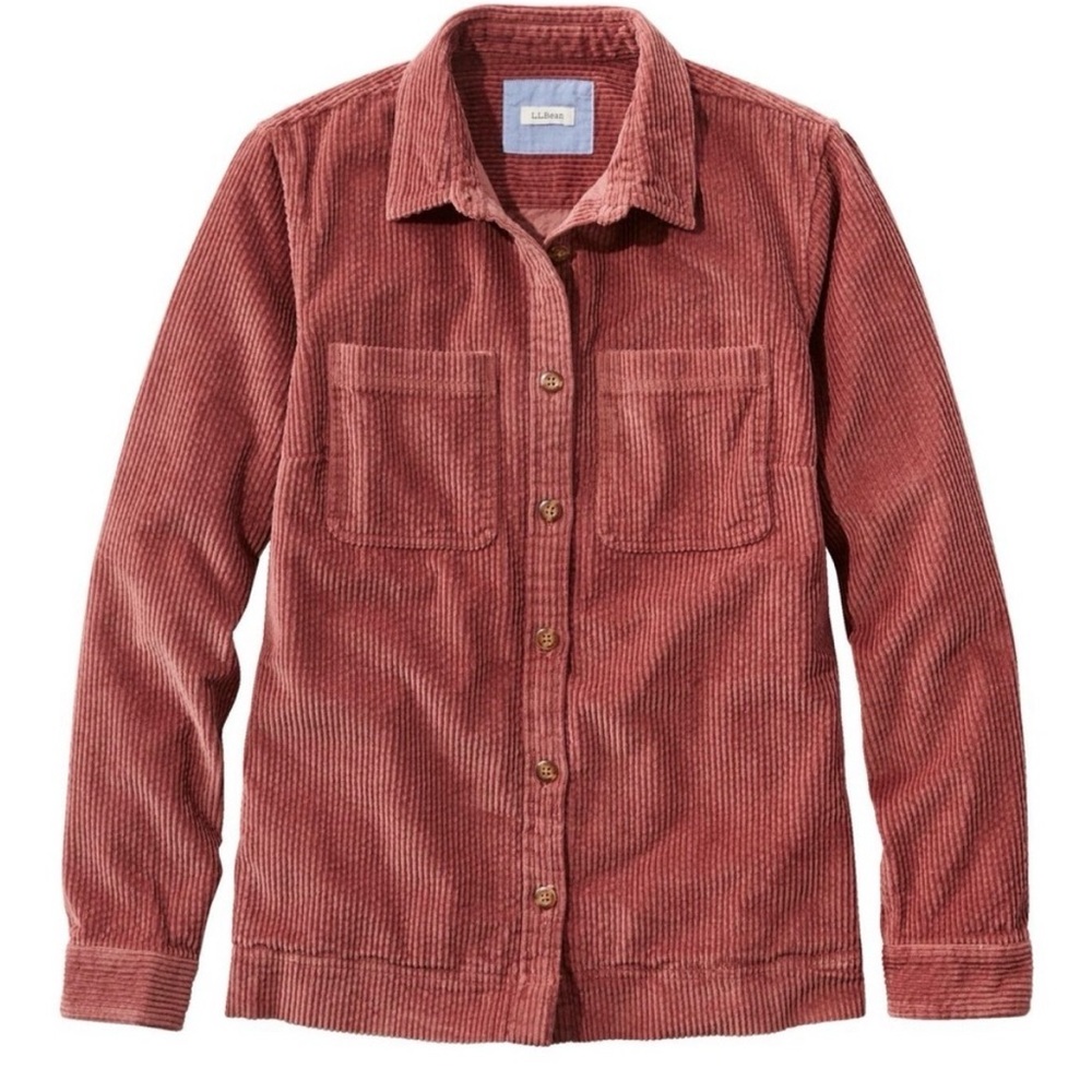 L.L. Bean Women's Comfort Corduroy Relaxed Shacket Size M